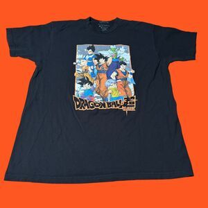 DRAGON BALL Super Men's Toei Goku Animation Black Graphic T Shirt Size XL Cotton